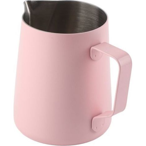 Pitcher À Lait - Acier Inoxydable 600 Ml - Pour Latte Art Et Mousseur Café - Rose - 1 Pièce (1/5)