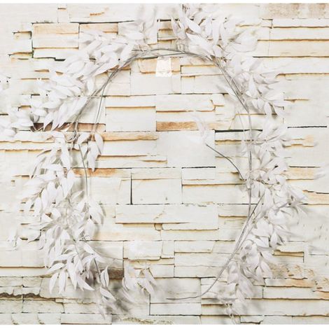 Guirlande De Feuillage Artificiel - Lierre Faux En Tissu Crêpe - Longueur 1,65 M - 420 Feuilles - Pour Décoration Murale Intérieure Extérieure - 1 Pièce (1/5)