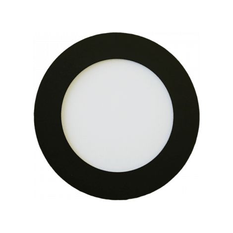 Spot encastré rond noir Ø11,8cm LED 6W 4000K Ecolight (1/2)