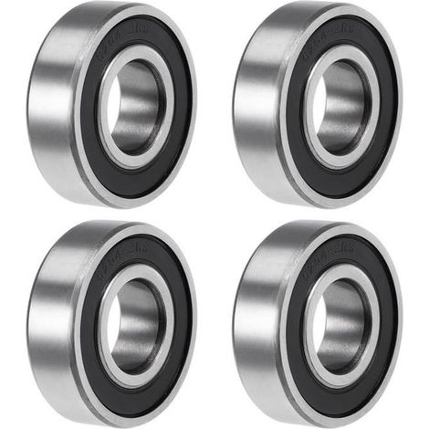 6204-2RS Gorge Profonde Billes Roulement 20mm x 47mm x 14mm Double Scellé Chrome Acier Z2 4Pcs (1/4)