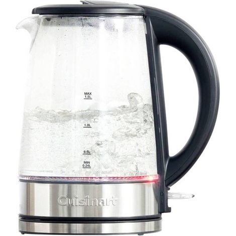 [GEBRAUCHT] B-Ware Cuisinart Wasserkocher Teekocher Glasklar 1,5l Kocher für heiße Getränke Küche (1/2)