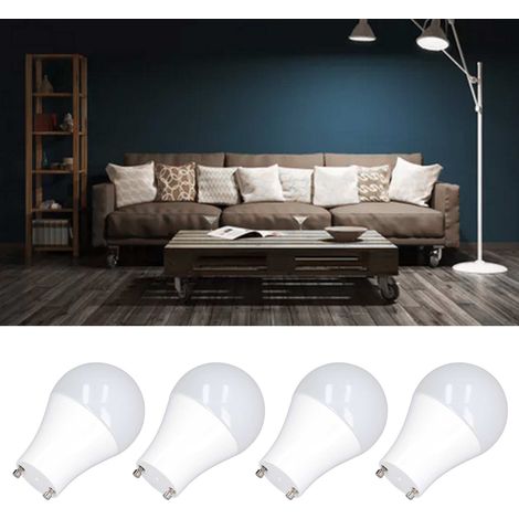 Ampoule LED GU24 A19 à économie d'énergie 9W Blanc pur 5000K (1/5)