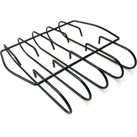 Filiyano-Barbecue à charbon en fonte, fumoir à côtes levées, gril à côtes levées, accessoires pour gril à côtes levées, fonte antiadhésive (1/5)