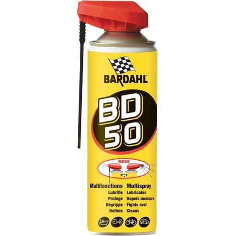 Bardahl – Dégrippant multifonctions 5 en 1 – Lubrifiant anticorrosion pour pièces mécaniques – 500 ml – Nettoyage efficace des graisses