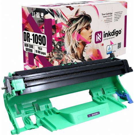 Tamburo Inkdigo DR1090 compatibile con Brother DCP-1622WE HL-1222WE DCP-1623WE, certificato TÜV. (1/5)