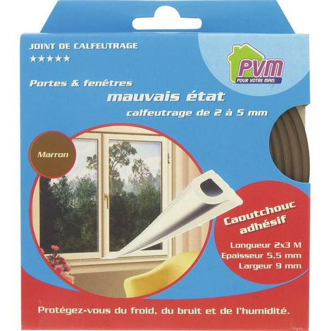 Gelenk Gummi-Profil P 6m 9mm Braun