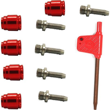 Raccords en forme d'olive pour flexibles de frein, raccords en forme d'olive en alliage d'aluminium pour freins à disque et inserts de couplage en acier, adaptés à SRA. (1/5)