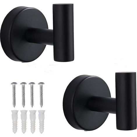 SUS 304 Heavy Duty Stainless Steel Towel Hooks Bathroom Wall Hanging Towel Hooks (1/3)