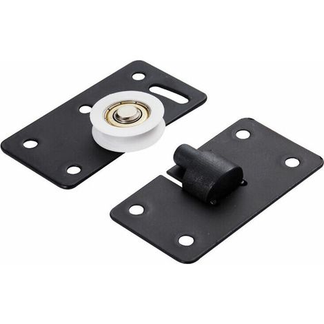 4 Paires Meubles Roulettes Roues Coulissante,Nylon Armoire Ensemble de Roulette de Porte, Roues de Rouleau de Meuble pour Armoire Penderie Placard/Porte Coulissante D'armoire (1/4)