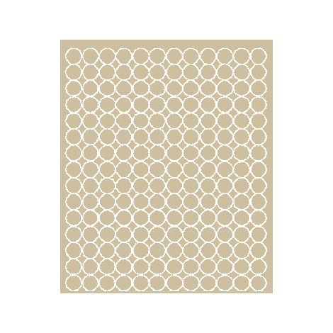 Pegatinas circulares de 1,5 cm, pegatinas circulares con puntos, 180 unidades, color beige mate.