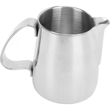 Mug mousseur à lait, acier inoxydable 304, anti-goutte, bec verseur pointu, mousseur à lait intégré, cafetière, 350 ml (1/5)