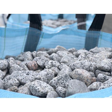 Canto rodado Granito Mercurio - Big bag 1.000 kg. - 24-40 mm