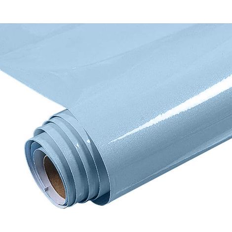 Film adhésif opaque pour meubles et murs de cuisine – étanche, facile à poser, 60 cm x 3 m, blanc mat, 1 rouleau (1/4)