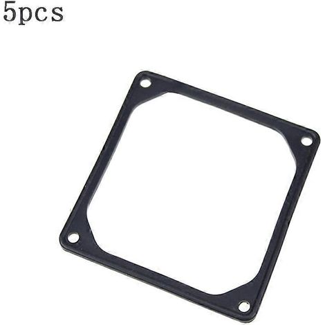 5 Stück Silikon-Lüfter-Antivibrationsdichtung, stoßdämpfende Absorptionsmatte für PC-Gehäuse, blau, 8 cm (Blau) (1/5)