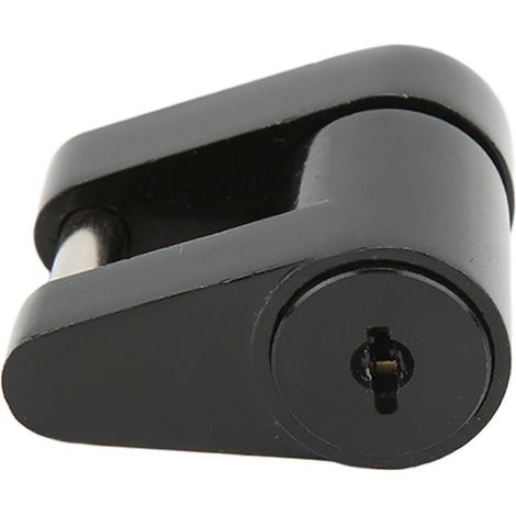 Antivol de remorque en alliage de zinc noir 1/4 po avec 2 clés pour VR, camionnette et camping-car (1/2)