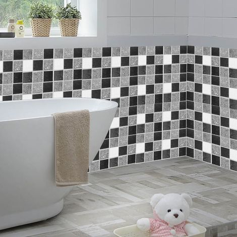 Papier peint autocollant en PVC imitation carrelage céramique pour la décoration de la cuisine et de la maison (1/5)