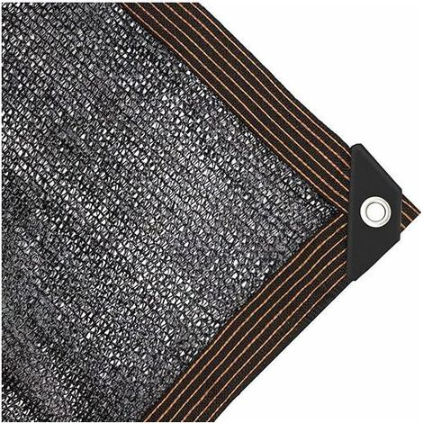 Filet D'ombrage Noir, 96% D'ombrage , Avec Bordure Perforée, Utilisé Pour Jardin, Piscine, Poulailler, Chenil, Serre （2m×2m) (1/5)