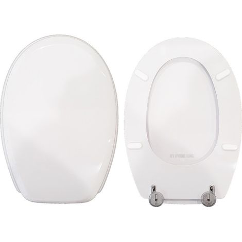 Copriwater Toscana Vavid legno rivestito in resina poliestere bianco (1/4)