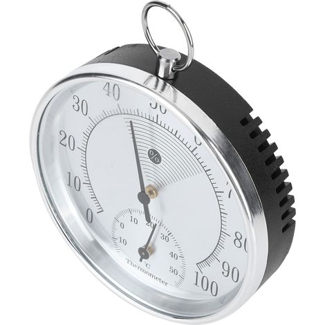 Thermomètre et hygromètre annulaire suspendu de 10 cm pour serres, haute précision, convient à un usage domestique, aux pharmacies, aux entrepôts et aux bureaux. (1/5)