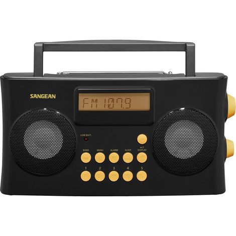 Sangean PR-D17 Radio de poche FM, AM, FM AUX synthèse vocale, touche sensitive, fonction réveil noir C305592