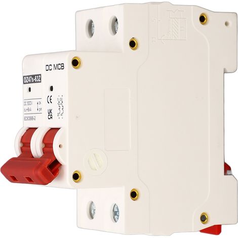 Miniatur-Gleichstrom-Leistungsschalter 500V 2P 6A, Kurzschlussschutz, Lichtbogenlöschung, bipolarer Leistungsschalter für elektrische Anlagen. (1/5)