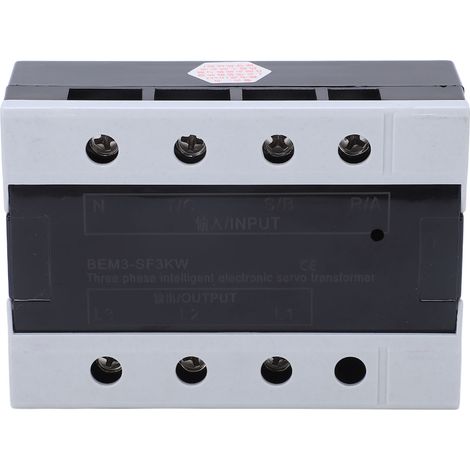 Transformateur triphasé 3KW 360-420V entrée, sortie 200-230V, servocommande automatique pour machines industrielles (1/5)