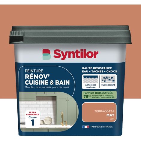 Pintura mate color terracota SYNTILOR Renov' para muebles de cocina y baño, 0,75 l SYNTILOR (1/5)