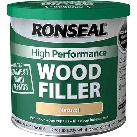Ronseal High Performance Wood Filler White 1Kg