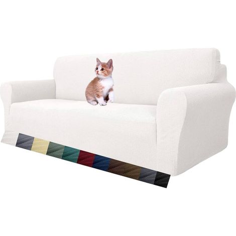1 Housse de canapé Extensible, Tissu Jacquard, Anti-dérapant, Pour Salon, 3 Places (1/5)