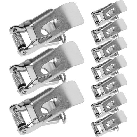 Clip luminaire, argenté, métal, 10 pièces, pour spot encastré (1/5)