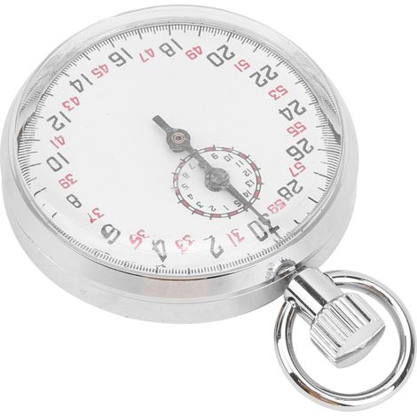 Chronomètre Mécanique Rond Chronographe Sportif Minuteur de Course Équipement Pédagogique Physique (1/5)