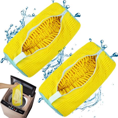 Sac de lavage pour chaussures en machine, 2 sacs à linge zippés, sac de lavage pour protéger les chaussures