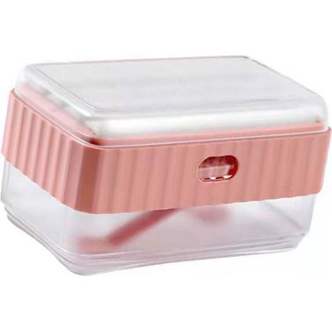 Multifunktionale rosa Seifenschale, dekorative Seifenbox und Badezimmerablage (1/5)