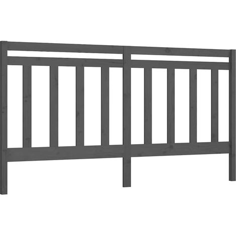 Maison Exclusive - Cabecero de cama madera maciza de pino gris 20 (1/5)