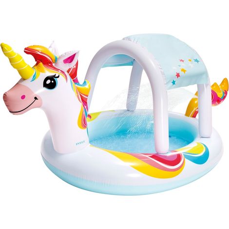 Plato de ducha Unicornio con techo 254 x 132 cm Intex 58435 (1/5)