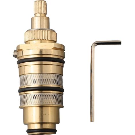 Cartouche thermostatique universelle en cuivre avec régulation de température - Robinet de douche en laiton pour différents mitigeurs de douche