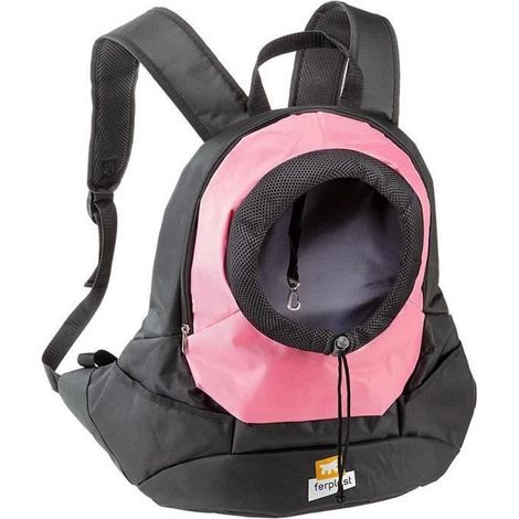 Ferplast Kangoo mochila transportadora para perro rosa ergonómica (1/5)