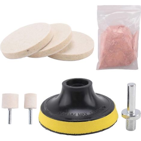 Kit de 8 sachets de 120 g de poudre à polir le verre à l'oxyde de cérium pour éliminer les rayures. (1/5)