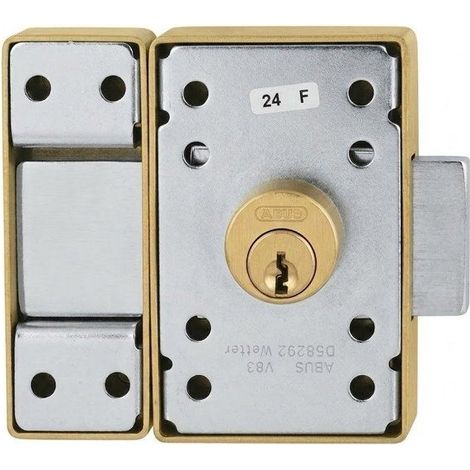 Serratura per porta - ABUS - V83 CC 45 - Cilindro doppio - Bronzo - Cassa in acciaio (1/5)