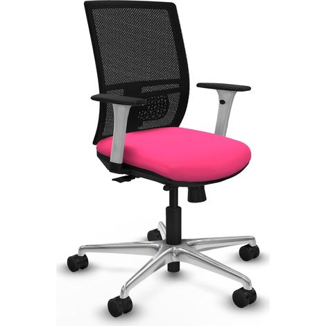 Sedia ergonomica piqueras y crespo rosa schiuma alluminio (1/2)
