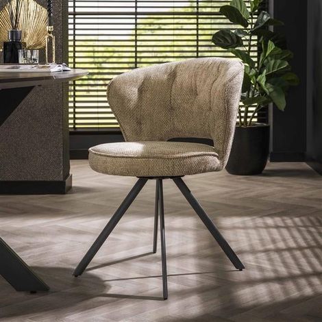 Industrial Dining Chair Dion Beige (1/3)
