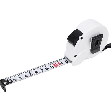 Mètre ruban télescopique en acier, portable, boîtier en polycarbonate, haute précision, outil de mesure pour le travail du bois, 5 mètres x 19 mm (1/5)