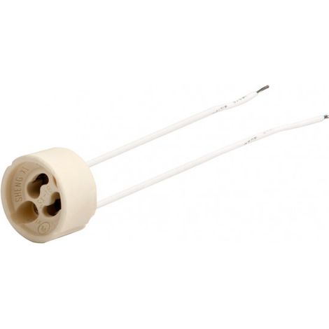 Portalampara de ceramica gu10 3x3x3 cm cable 15cm