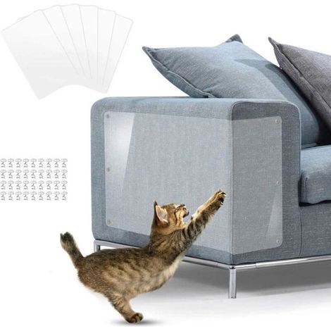 Bardusch-Protecteur de Rayure de Chat,5 Stickers Transparent Protecteurs de Meubles Contre Les Chats,Protection Anti-Griffures (1/4)