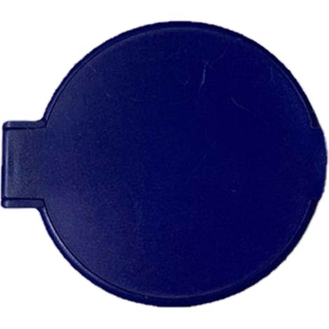 Einseitiger runder Kosmetiktaschenspiegel, faltbar, aus Kunststoff, blau (1/5)