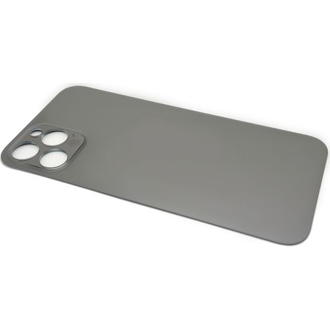 Coque arrière pour Apple iPhone 12 Pro A2407 grise avec grand trou (1/2)