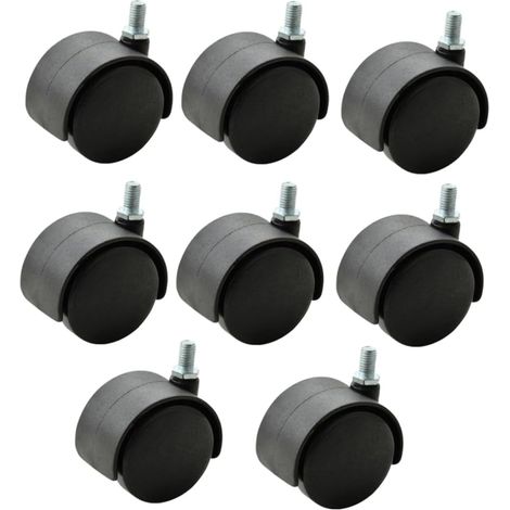 pivotantes en plastique PP de 8 x 2 pouces avec vis M8 pour (1/5)