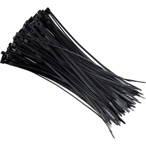 100 Pièces Attache Cable Noir 3mm15cm Cable Management Bureau Fixation Cable Electrique Range Cable Rangement Cable Protege Cable Fixation Guirlande Exterieur (1/5)