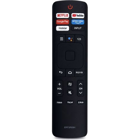 Telecomando TV a infrarossi compatibile con VU e Hisense ERF3R69H, senza comando vocale (1/5)