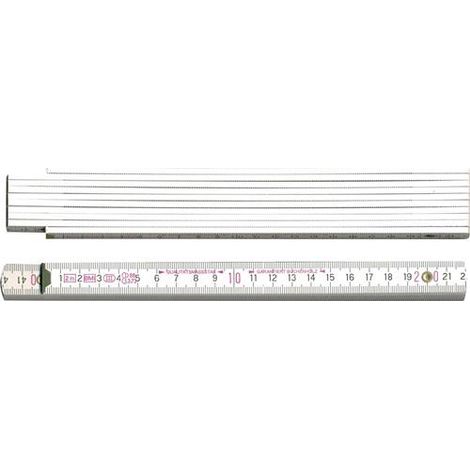 Gliedermaßstab L.2m B.16mm mm/cm EG III Buche weiß BMI (1/3)